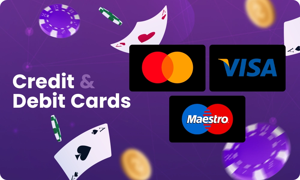 What credit cards are offered to pay for poker sites that are not registered with GamStop?