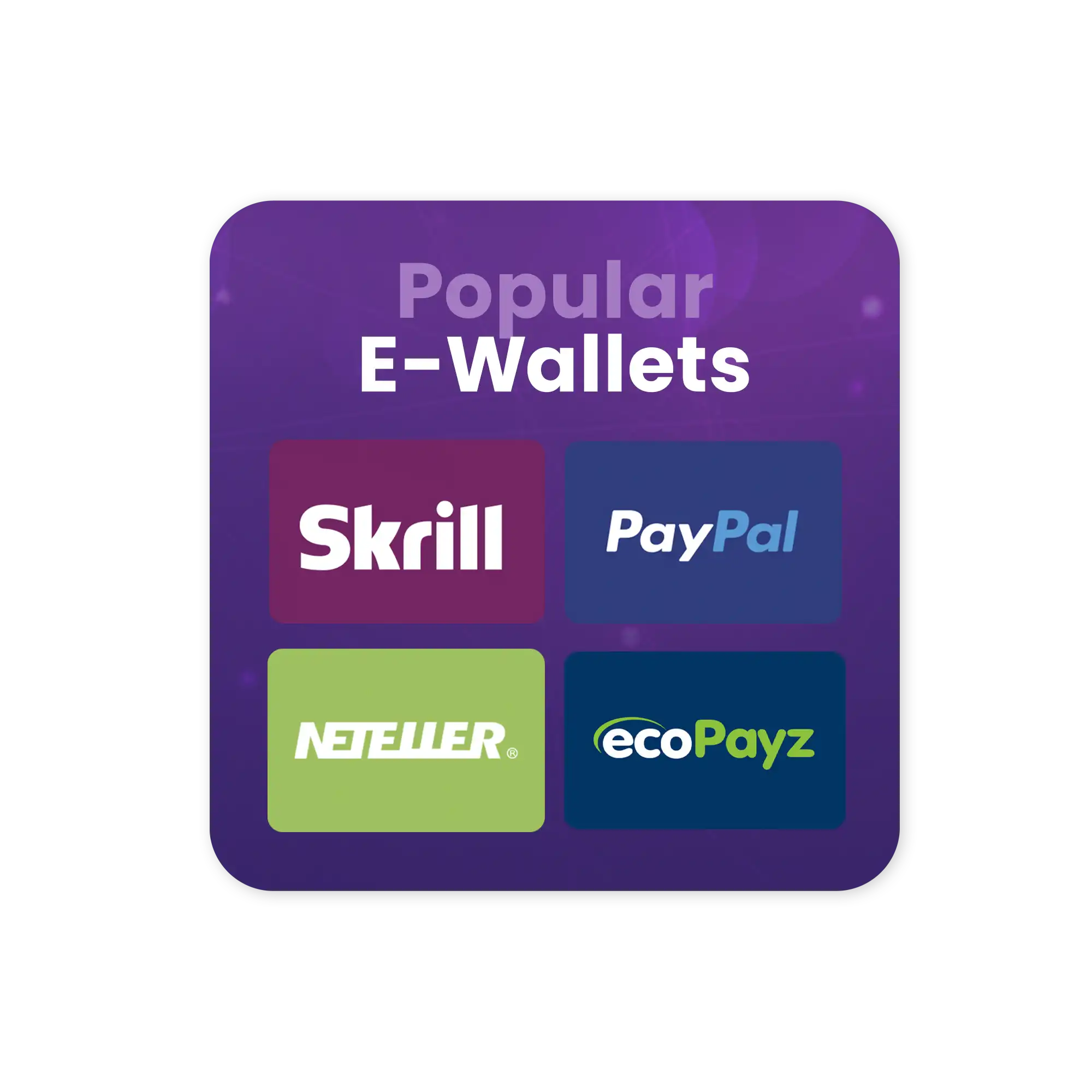 Popular e-wallets in independent online casinos