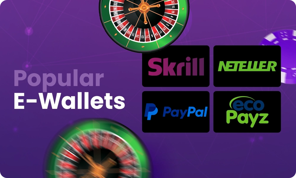 Which e-wallets can be used to make top-ups on roulette sites?