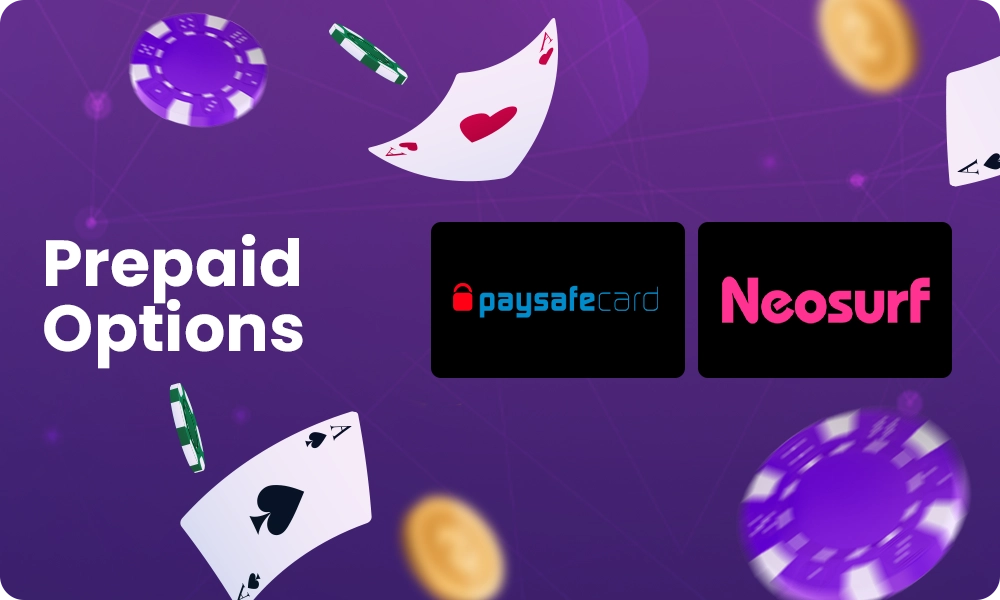 What prepaid options are offered for poker sites not registered with GamStop?