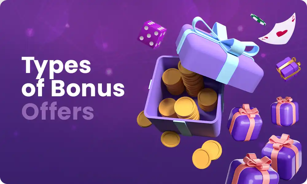 What types of online casino bonuses are there?